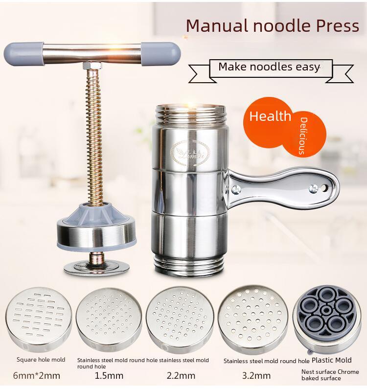 Stainless Steel Manual Hand-Cranked Noodle Press Machine