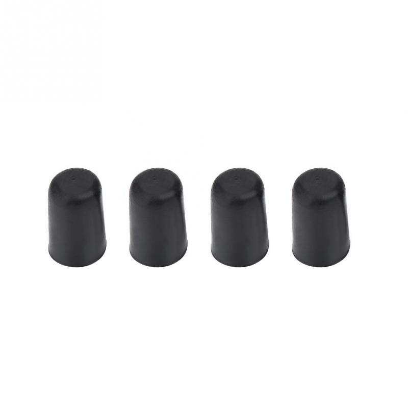 Cello Non-Slip Cap 4Pcs Black Rubber Tip for Cello Endpin Instrument Protector