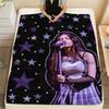 1PC Olivia Isabel Rodrigo Print Flannel Blanket, High Quality All Seasons, Home Decor, Warmth and Comfort, Perfect for Christmas Gifts
