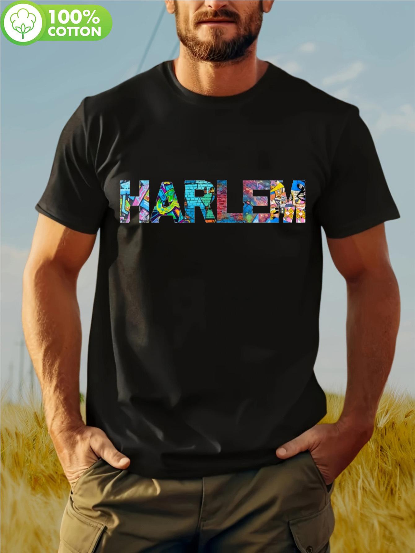 Harlem NYC Graffiti Views Graphic Tshirt - 100% Cotton Re... S