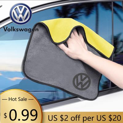 Für VOLKSWAGEN VW Autowasch-Mikrofasertuch Auto Reinigungs-Trockentuch Pflegetuch Für Volkswagen VW GTI Golf Polo T5 Tiguan Pass