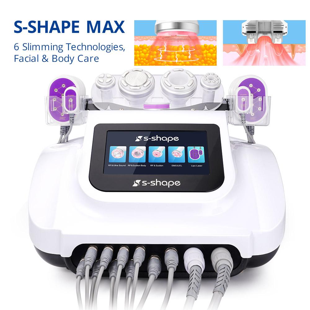 Ultrasound RF EMS Electroporation Vacuum Body Face Care LED Laser Slimming Machine