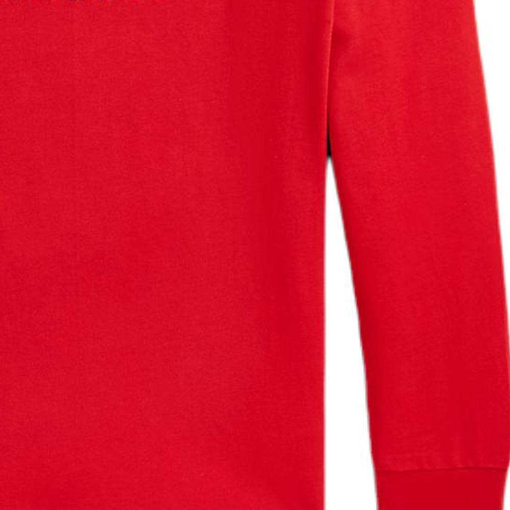 Polo Ralph Lauren Kids Letter Print Round Neck Straight Fit Long Sleeve T-Shirt Kids Tops Red CWPOTSHY8020933-600