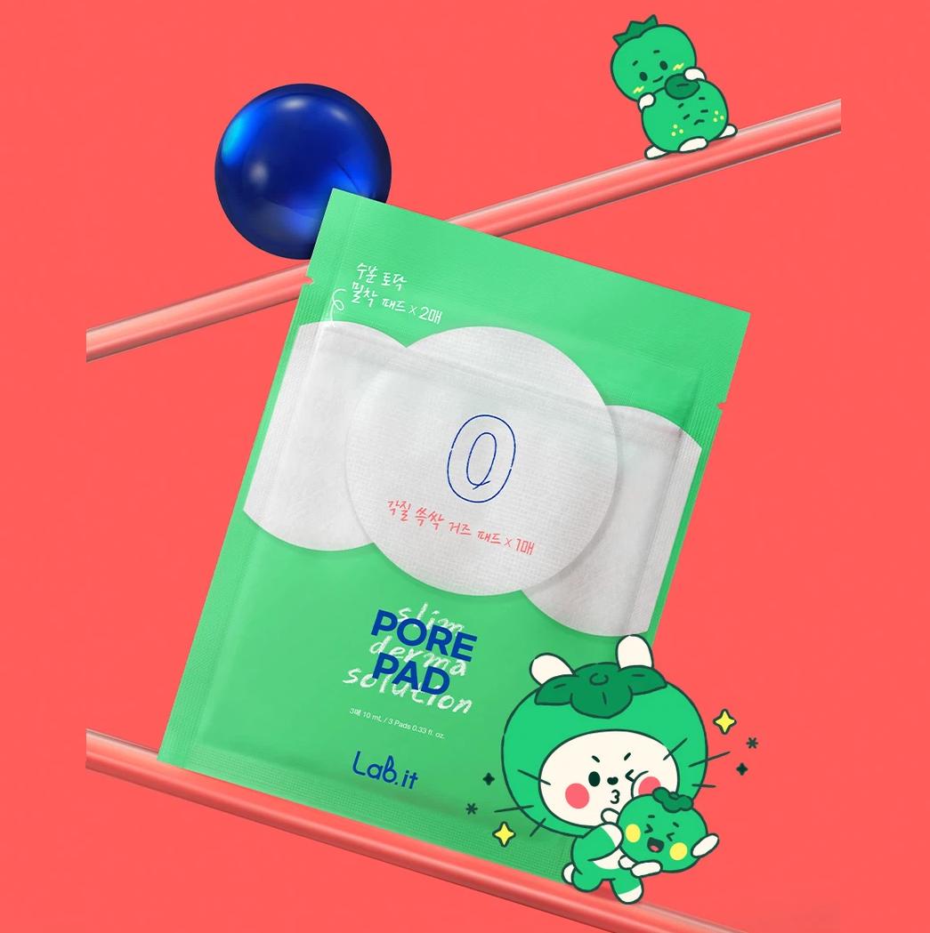 Labit by Dr.G Pore Pad 3 Sheets x 5 Packs (15 Pads Total) — Korean Derma Brightening Exfoliating Pad