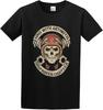 Sons with Arthritis Motorbike Club Mc Skull Pistons Outlaw SOA Black Cotton Tshirt Mens