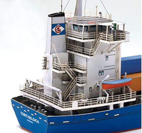 Container Ship Conti Belgica <Card Model> 1250