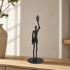 Cast Iron Human-Figure Sculpture Modern for Entryway
