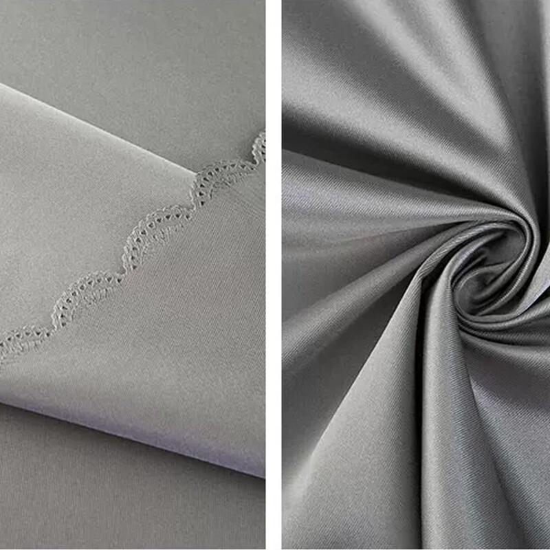 XinPingsen Satin Unifarbene Runde Tischdecke