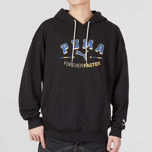 PUMA Men's Black Sports Casual Pullover Hoodie