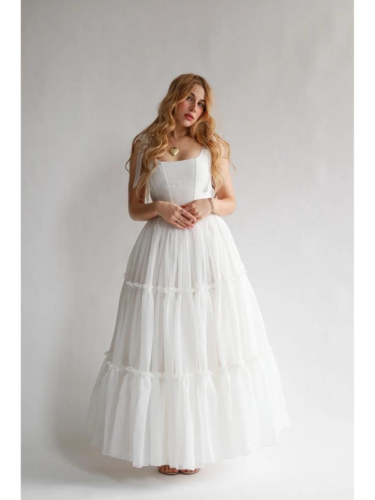 2026 European-American Fishbone Evening Gown: Women's Lace-up Puffy Skirt Dress