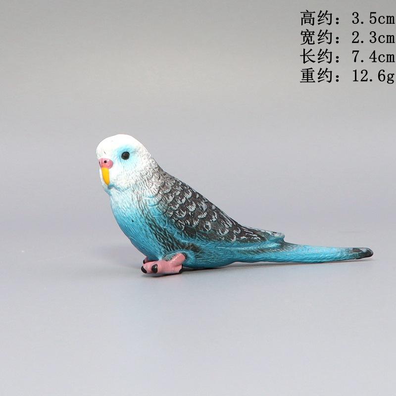 Simulation Papagei Miniatur Landschaft Ornament Sittich Modell Rasen Figur Künstliche Vogel Hause Dekorative Figuren Vogel Dekor