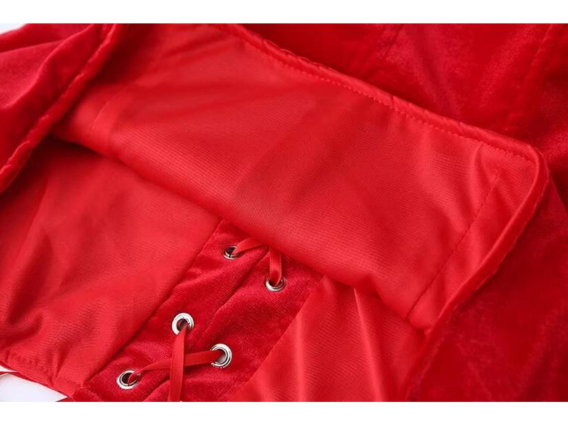 2024 Winter Women's European & American Slim Strapless Top and Midi Skirt Set