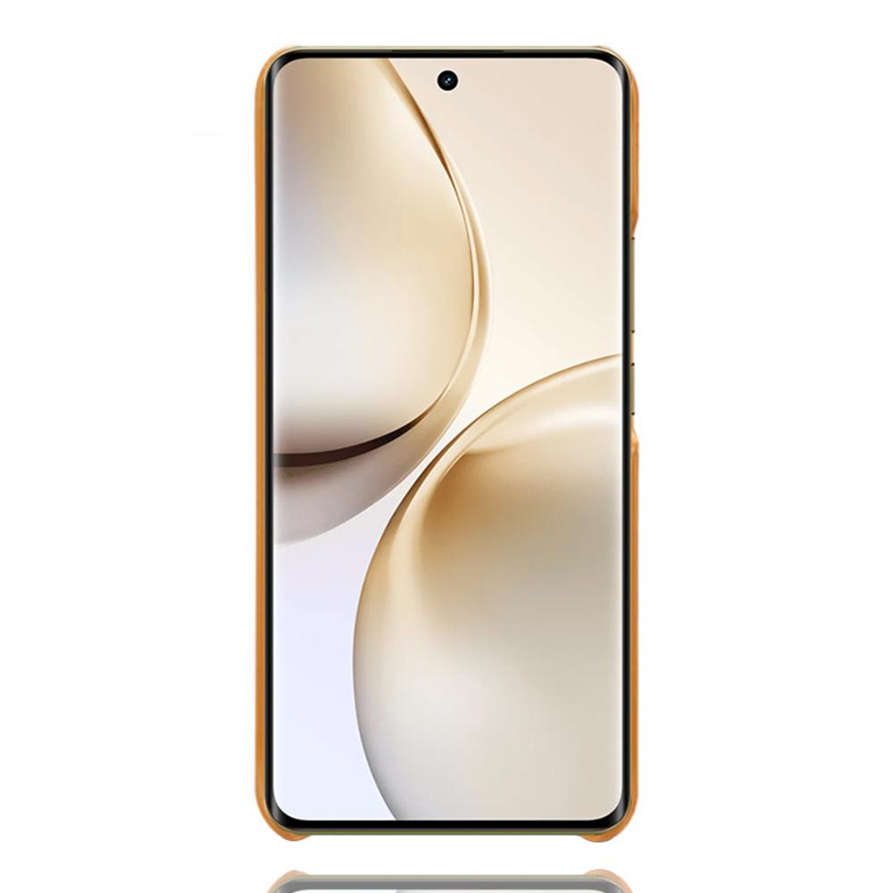 For Realme 14 Pro 5G Case Calf Texture PU Leather Hard PC Protective Phone Cover