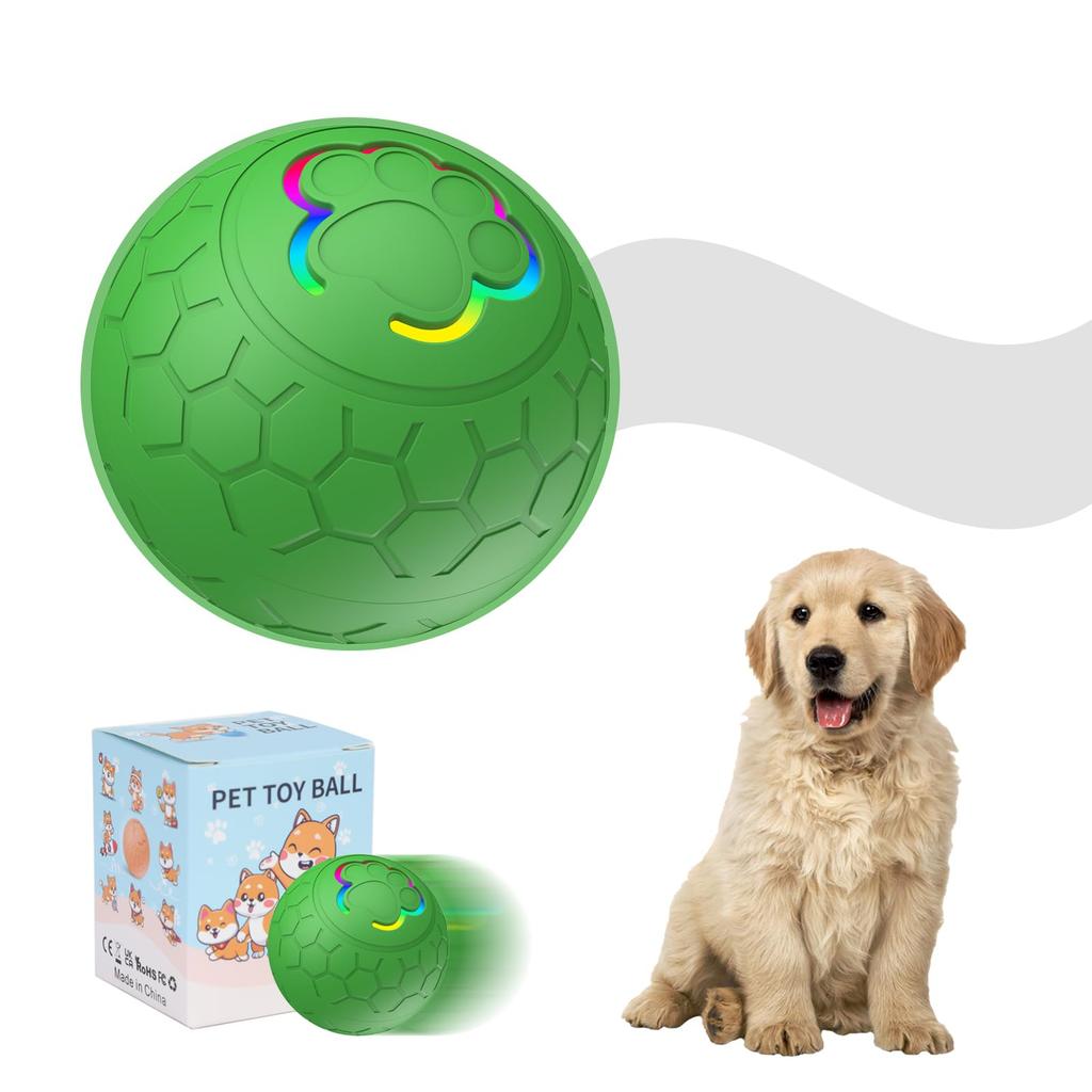 Active Roling Ball for Dogs - 2.2" Sturdy Motion Actived Interactive Dog Ball for Puppy/Small/Medium Dogs, USB Rechargeable Ball