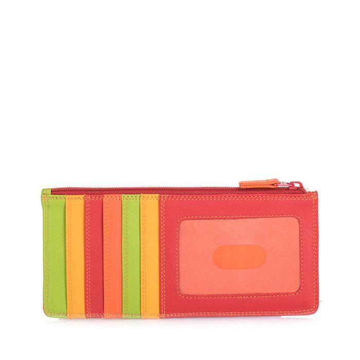 MYWALIT 1230-12 Card Holder - Red - Nappa Leather - Zipped