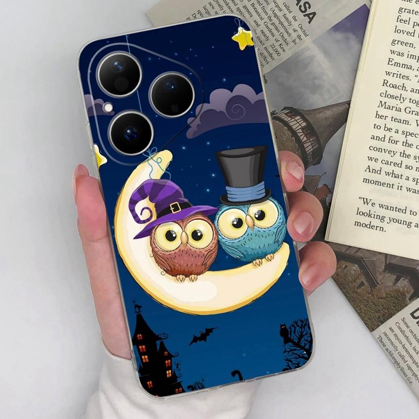For Huawei Honor Magic5 400 Pura 80 Pro Ultra Phone Cover Beautiful Girls Patterns Transparent Slim Silicone Anti Fall Housing For Huawei Bumper Shell