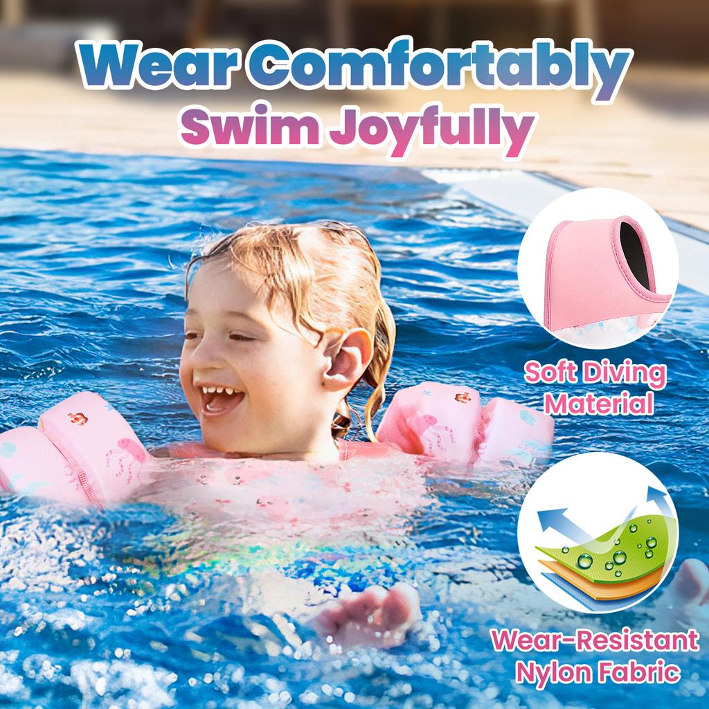Kids Life Vest Children's Swimming Arm Float Whistle Child Lifejacket Swimsuit Foam Safety Swimming Pool Accessories for kayak