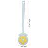 Plastic Bath Brush Flower Shape Long Handle Back Scrubber Exfoliating Shower Brush Body Scrubber Bathing Tool Bath Supplies