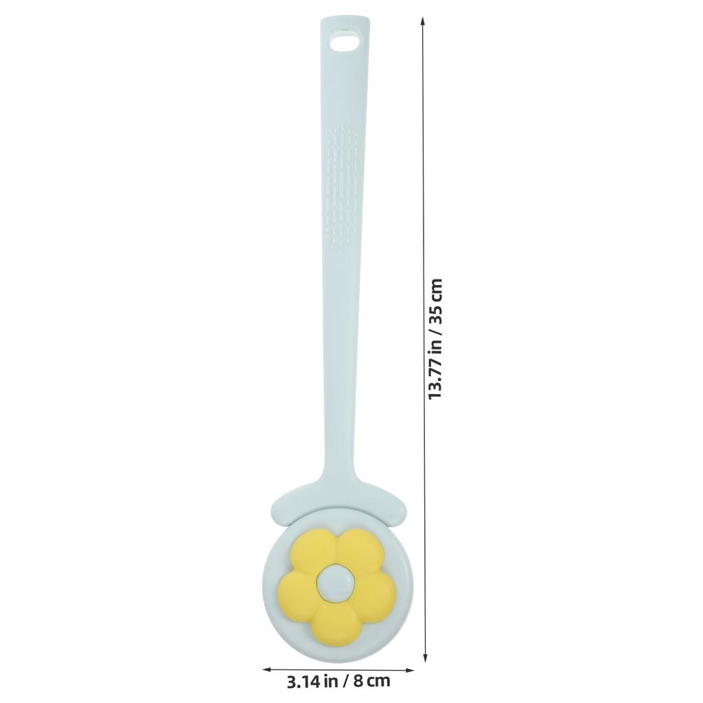 Plastic Bath Brush Flower Shape Long Handle Back Scrubber Exfoliating Shower Brush Body Scrubber Bathing Tool Bath Supplies