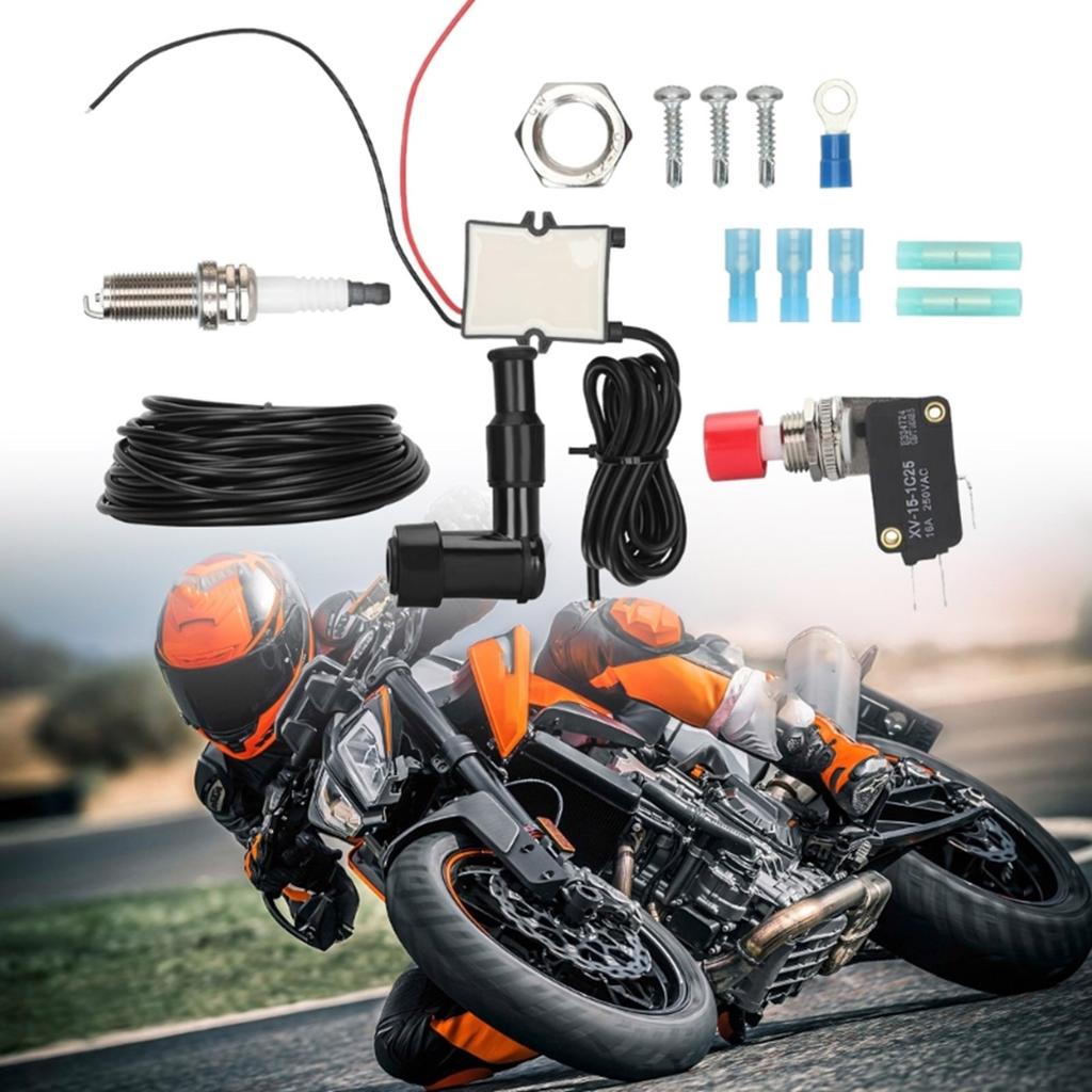 Universelles Doppel-Flammenwerfer-Kit für Motorrad LKW Auspuff Flammen-Set Flammenwerfer BFTKAFK-Dual Modifiziertes Zubehör