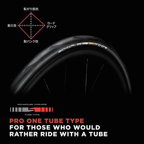 SCHWALBE [Genuine] Schwalbe Pro One Clincher Type [Road/Race] 700x25C Transparent