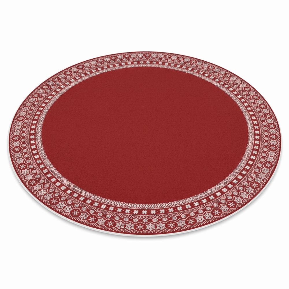 60/80CM Santa Claus Round Christmas Rug Anti-Slip Xmas Floor Mat  for Bedroom Living Room
