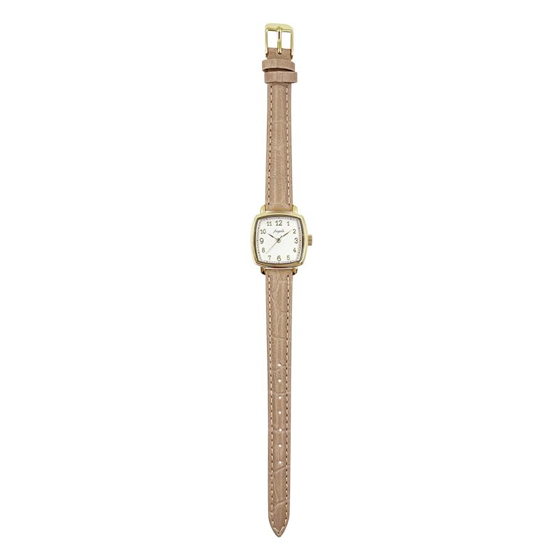 Fragola Classic Square Watch BE Beige [Follow] N05423A-1 Women's