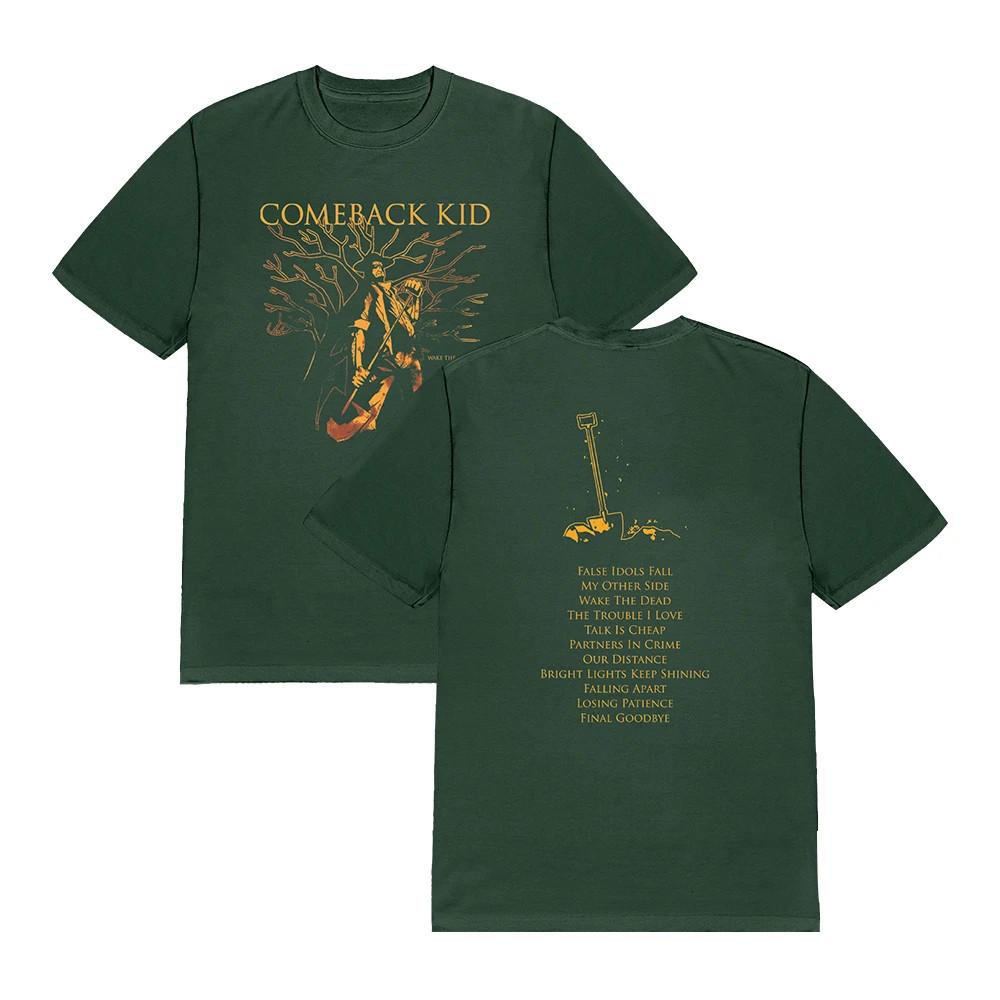 2 Sides Wake The Dead Anniversary Tee - Green - Comeback Kid Shirt S-5XL OM649 Unisex T-Shirt XL