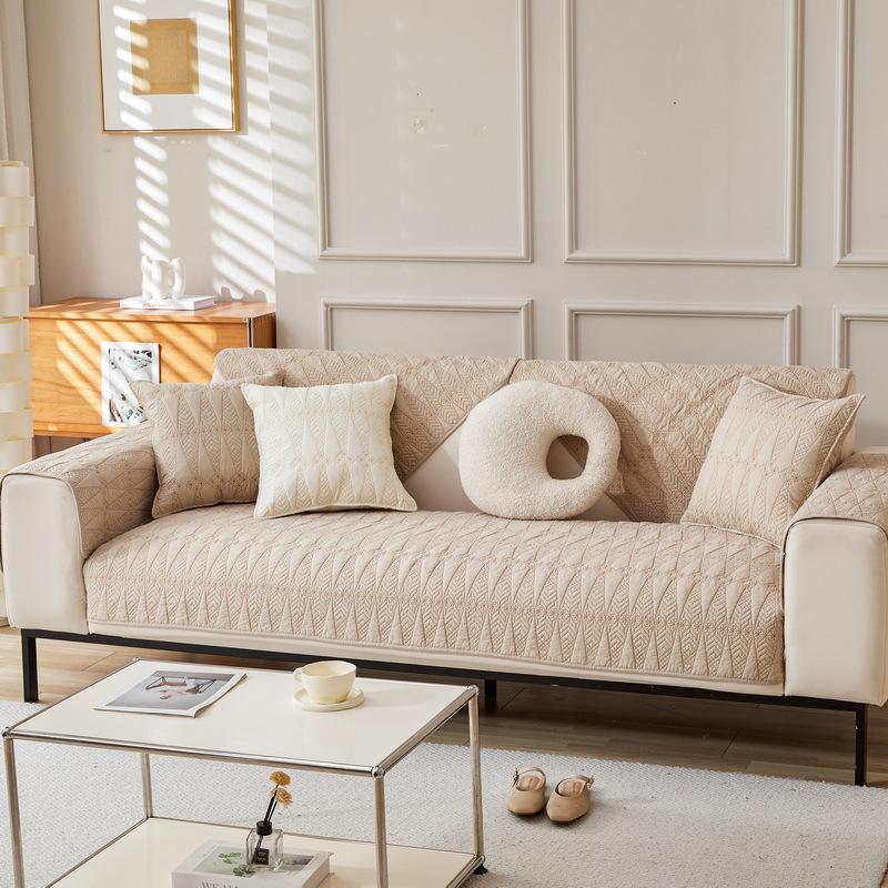 

All-pure cotton sofa seat cushion cover, four-season universal fabric towel, pastoral simple modern non-slip cover new model 70*70cm
