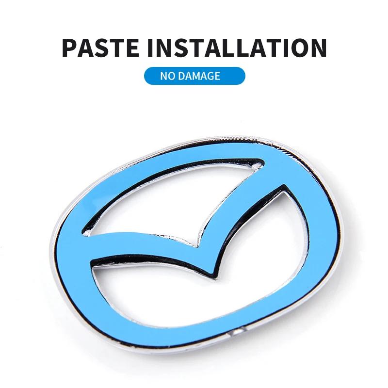 1ks ABS Samolepka na střed volantu auta Pro Mazda Axela Atenza CX-4 CX-5 CX-7 Dekorace Interiérové Samolepky Auta