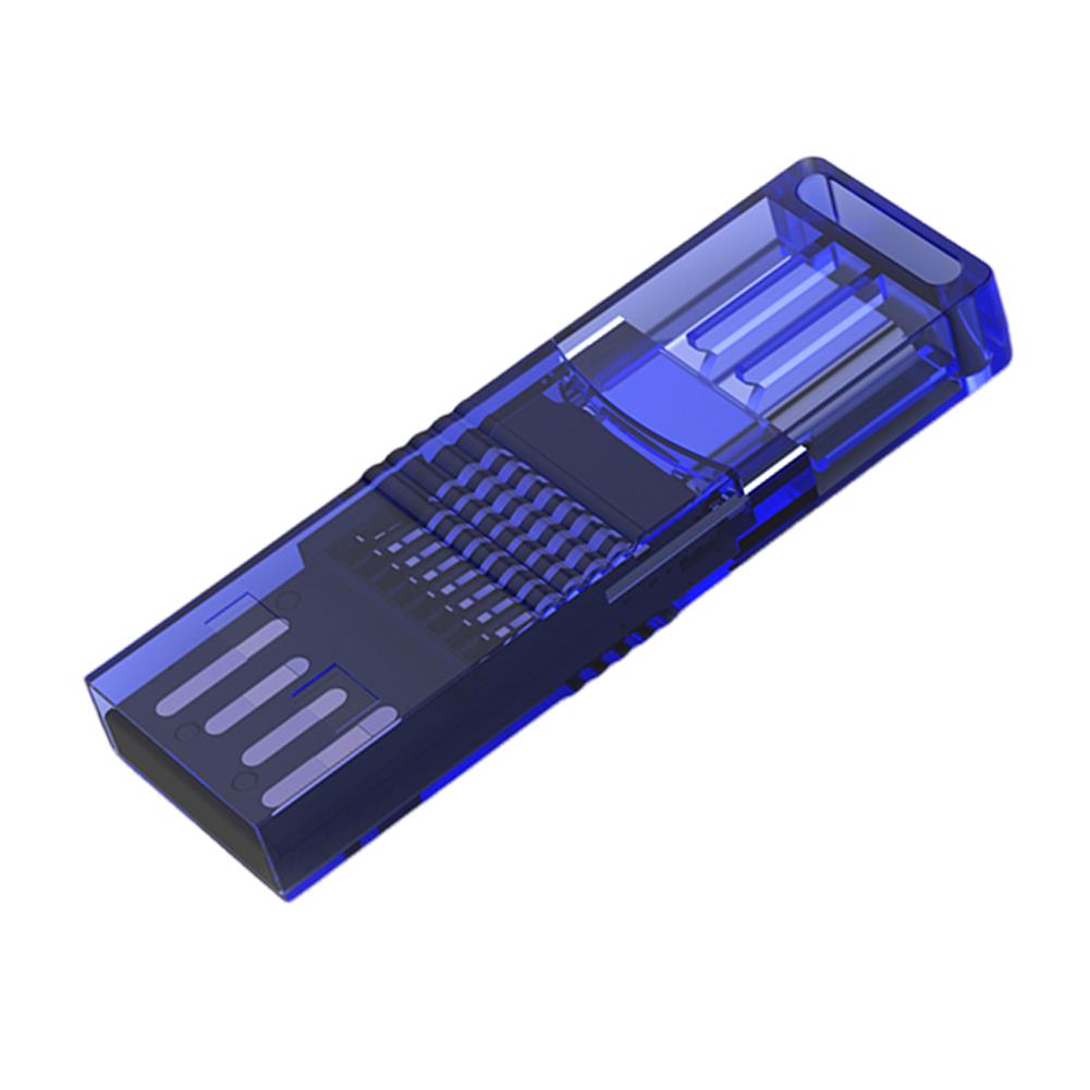 

Кардридер 2 в 1 Безопасная передача данных для телефона Macbook Windows (синий)