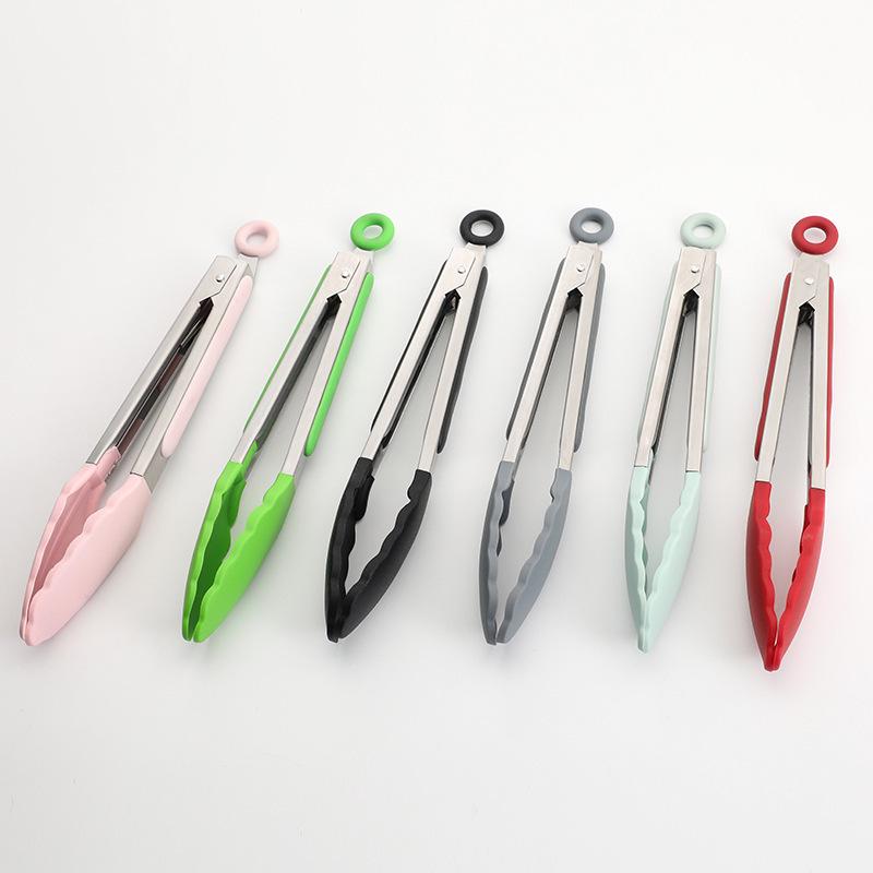 

Stainless Steel Food Clip - 7 & 9 Inch Bread, Cake, Kitchen Tool 12 inch рожевий