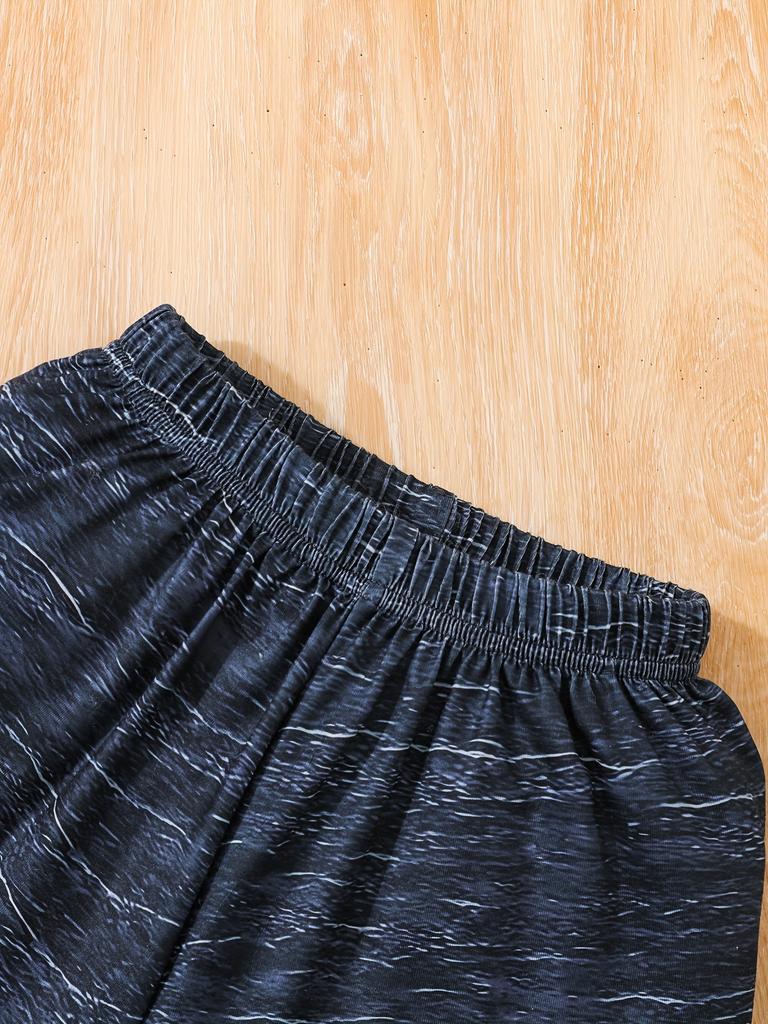 2-teiliges Cooles Dino Roar T-Shirt- und Shorts-Set für Jungen – Weiches, atmungsaktives Sommeroutfit mit lebendigen Grafikdrucken