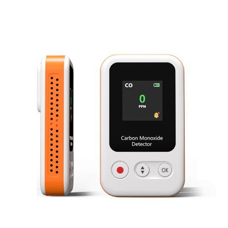 Portable CO Detector GZ-CO10 Carbon Monoxide Alarm USB Rechargeable Sensor for Home Car Camping Safety