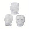 Skull Silicone Mold, Handmade 3D Skull Resin Molds, DIY Craft Molds for Aromatherapy, DIY Crafts Flowers Skull Candle Mold Desktop Decoration