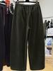 Women's Wide-Leg Corduroy Pants - Elastic Waist, Velvet-Lined, Casual Straight Cut for Autumn/Winter.