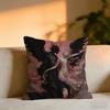 Angels And Demons Cushion Cover Cozy Velvet Throw PillowSoft Warm Cushion For Sofa  Bed