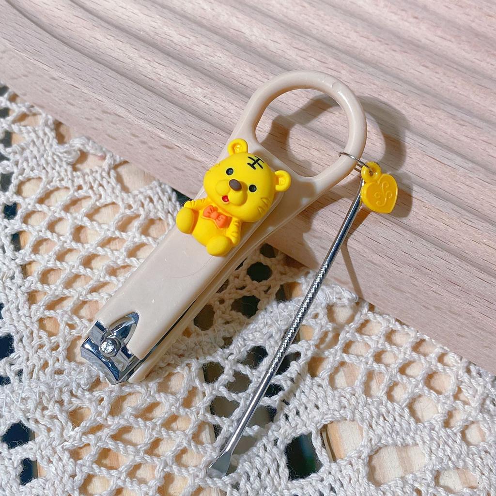 New Cute Cartoon Bear Bunny Nail Clippers Anti Splash Nail Trimmer Baby Nail Care Accessories Manicure Tools