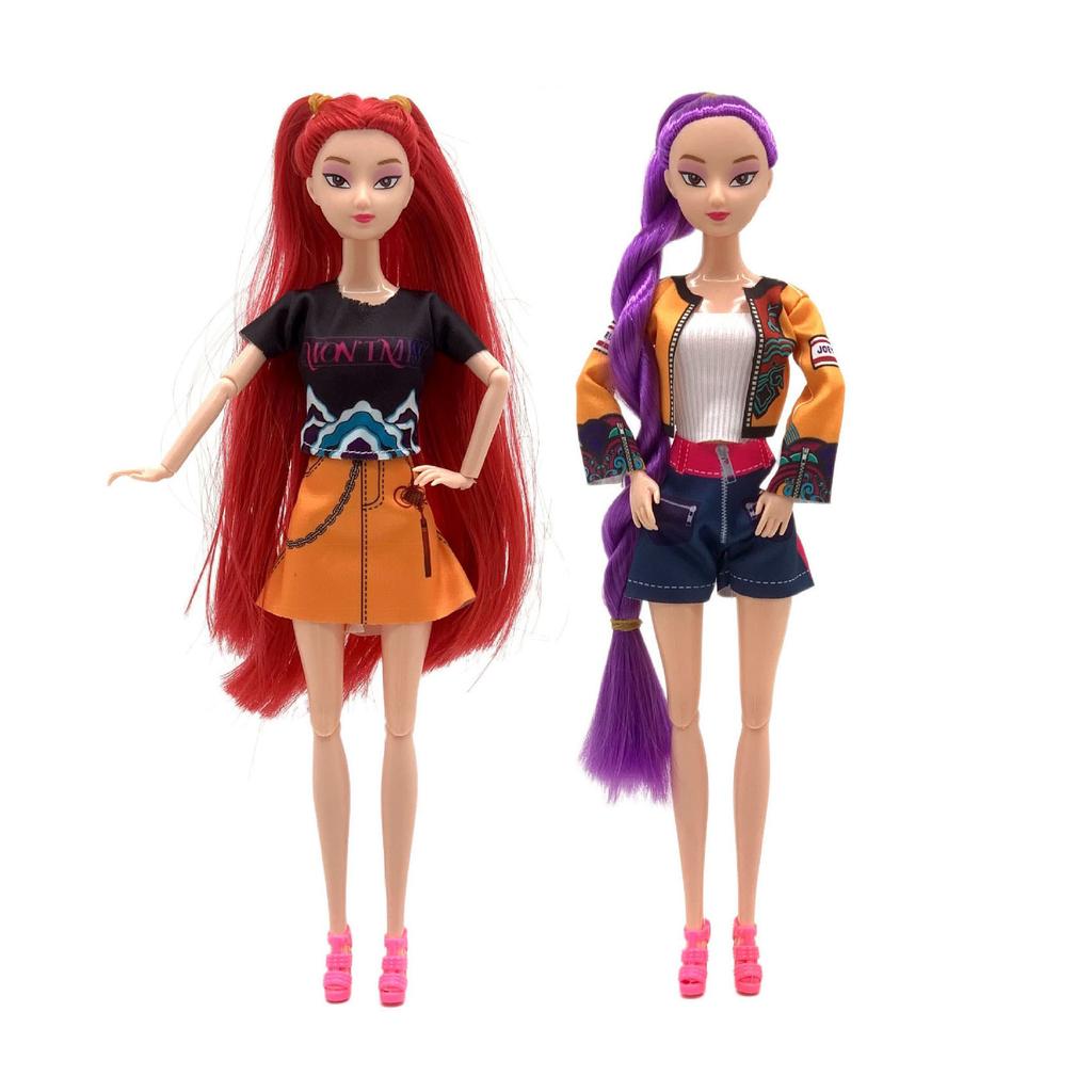 Neue 28 cm große K-Pop-Actionfigur „Demon Hunters“, neue K-Pop-Vinylpuppe „Demon Slayer“ von Lumimila Zoey, Schreibtischdekoration, Spielzeug für Kinder, Geschenkidee