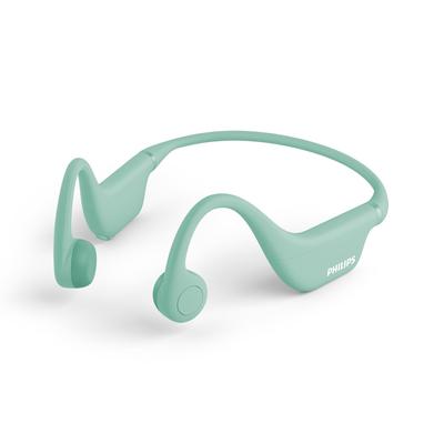 TAK4607 Bone Conduction Bluetooth Wireless Earphones Size Adjustable Headband with Adjustable Adjuster Waterproof Standard IPX5 [Philips] (Green)