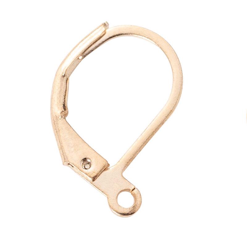 DIY D-Shaped Copper Earring Hooks - Handmade Accessories & Semi-Finished Clasps