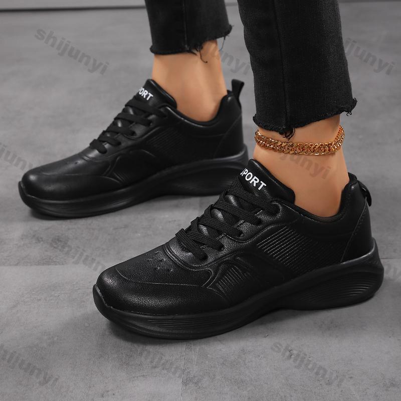 Large Size Women's Sneakers Spring Autumn Fashion Soft Sole Lightweight Sports Running Shoes Comfortable Cross Tied Casual Shoes