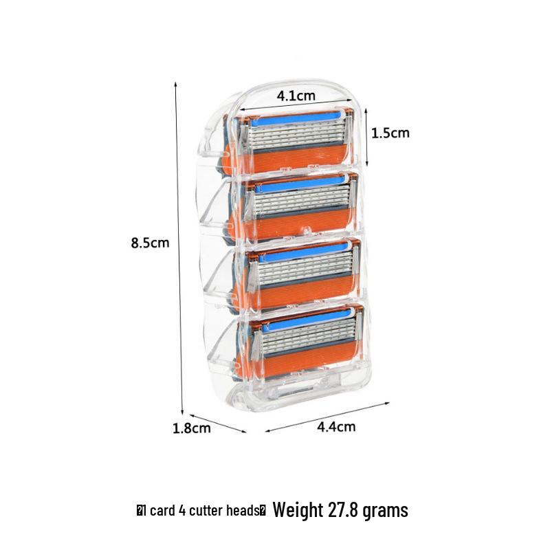 Men's Gillette Fusion5 Manual Razor with Orange 5-Layer Blade Handle