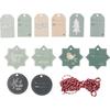 Christmas Gift Tag 4 To 7cm 12 Pieces