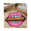 Lip-Shaped Cigar Rug: Warm, Non-Slip Bathroom Mat for Bathrooms, Bedrooms, Entrances, and Bedside Areas—Home Decor