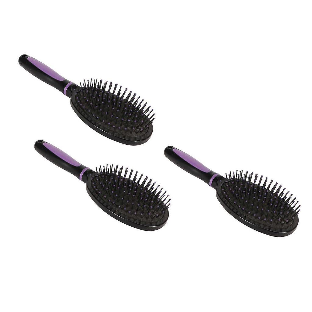 3 Pcs Oval Hair Teasing Comb Scalp Massager Styling Large Board Air Cushion Brush Comb for Household