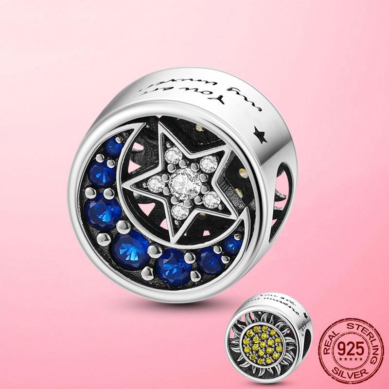 New 925 Silver Snake Coffee Cup Dog CZ Cactus Charms Beads Fit Original Women Bracelet Fine Silver Jewelry Gift