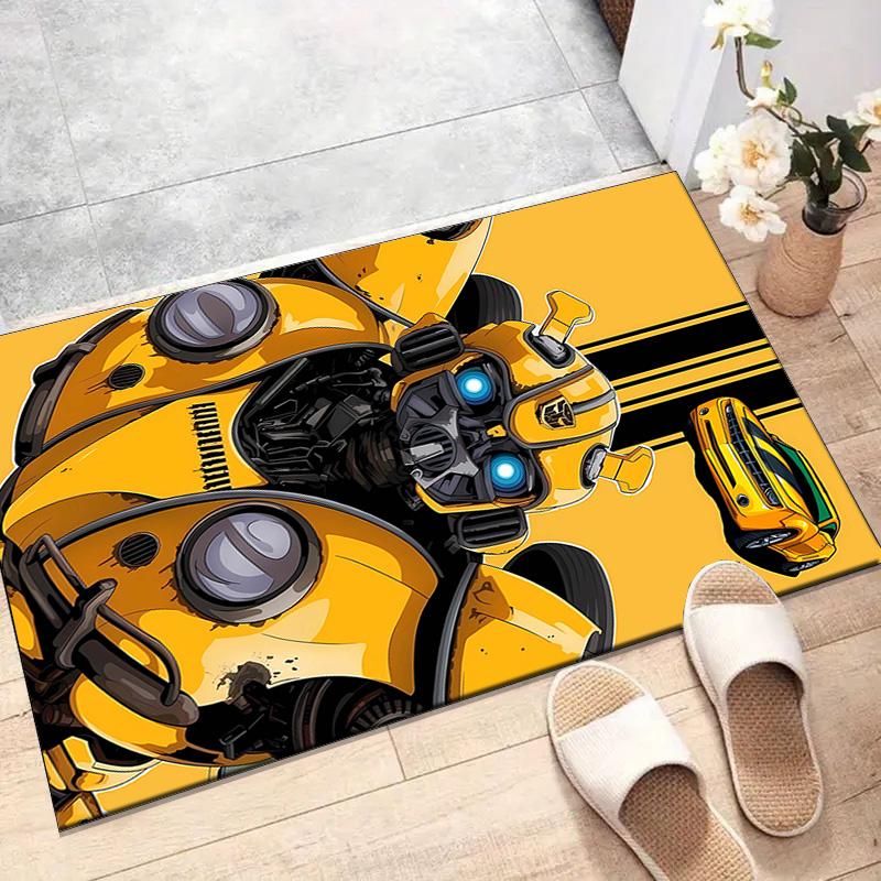 1pc Bumblebee5 Design Printed Area Rug Carpet for Bedroom Living Room Home Decor Rugs Mat Non Slip Mat Rug for Bedside
