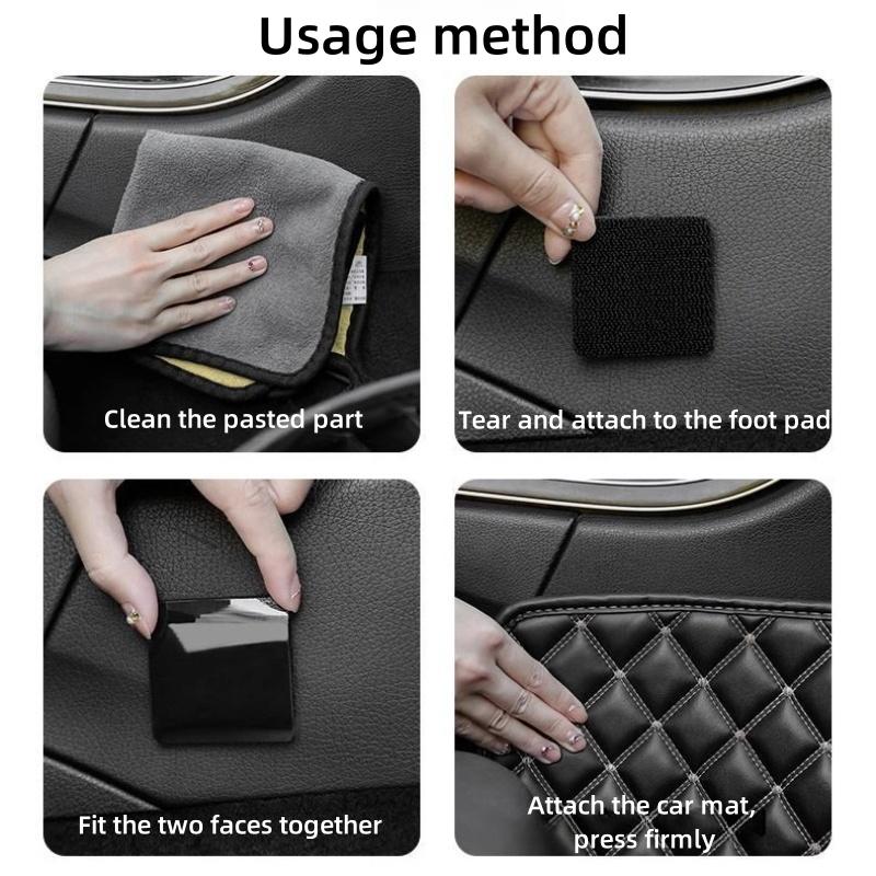 1-50pcs Carpet Fixing Stickers Car Foot Mat Tape Anti-Slip Self Adhesive Fastener Sofa Bed Sheet Clips Retention Grips