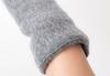 ELLE Cashmere Short Made in Soft Gift Brand Case Included Women's 100% Gloves, Simple, Warm, Double-Layered Gloves, Japan, Wool, Logo, (Gray, 21-22cm)